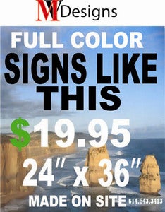Image of 24x36 color Poster special