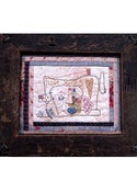 Image of I Love Sewing framed stitchery pattern