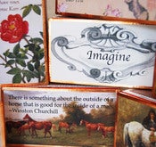 Image of Famous Quotes Paired with Timeless Images Matchboxes