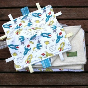 Image of (SOLD OUT) ORGANIC Circa 50 Rockets Blanket & Blankie Set