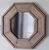 Image of Large Octagonal Mirror, Rustic Recycled Pine