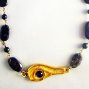 Image of EYE OF HORUS LAPIZ LAZULI 