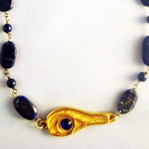 Image of EYE OF HORUS LAPIZ LAZULI 
