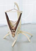 Image of AMAZONAS Kangoo baby hammock and wooden Hippo stand with Sunny blanket liner