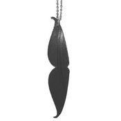 Image of MOVEMBER SPECIAL! $9.99! VINCENT Moustache Necklace/Earrings made from a recycled vinyl record.