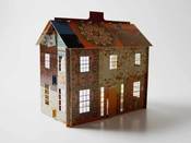 Image of Pop-up patchwork dollhouse (1/4 scale)