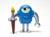Image of SKETCHBOT by Steve Talkowski (Variant 2 – Blue Version)