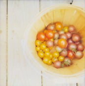 Image of Bucket of Tomatoes :: Polaroid Print