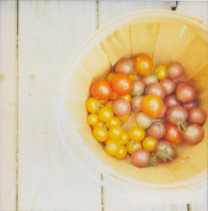 Image of Bucket of Tomatoes :: Polaroid Print