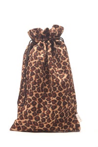 Image of Brown Leopard Shoe Bag