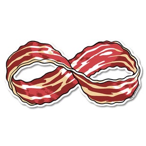 Image of Infinite Bacon sticker 3 pack