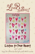Image of "Listen to Your Heart" quilt pattern