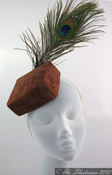 Image of Parisian Peacock Square Pill Box Hat