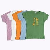 Image of Eye to Eye Giraffes Youth Girls T-Shirt
