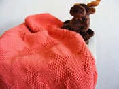 Image of Handknit starlight newborn / baby blanket