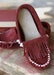 Image of Burgundy Fringe Moccasin