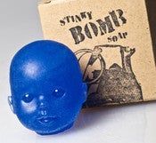 Image of Blue Baby Doll Head Soap
