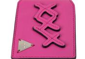Image of XXX Pink Leather Oyster Card Holder