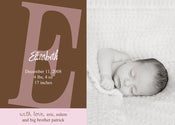 Image of Rocking Letter Girl Birth Announcement