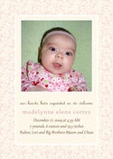 Image of Perfectly Pink Birth Announcement