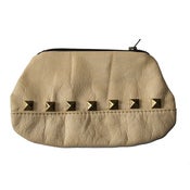 Image of Tan Leather Coin Purse by Mina + Oli