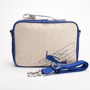 Image of So Young Mother Lunch Box - Blue Airplane