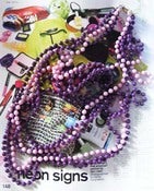Image of Vintage purple & pink beaded, flapper necklace