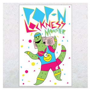Image of Pop-n-Lockness Monster (mini-poster)