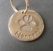Image of Puppy Love Bronze Keyring with ONE Pawprint