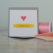 Image of Mini Card - I Adore You