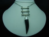 Image of agate tooth necklace
