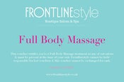 Image of Full Body Massage Gift Voucher