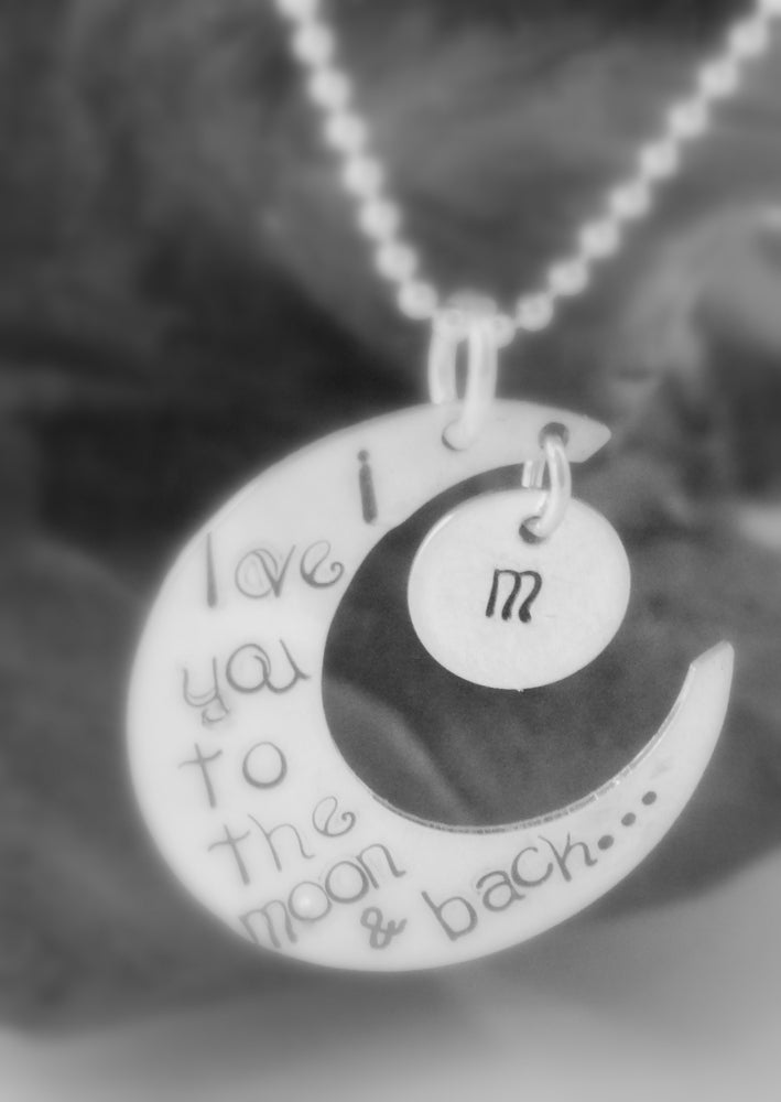 I Love You to the Moon & Back Crescent Moon Necklace