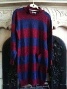 Image of Extra Long Striped Sweater
