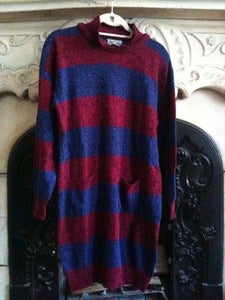 Image of Extra Long Striped Sweater