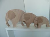 Image of Eléphant en bois Papou Petit modèle