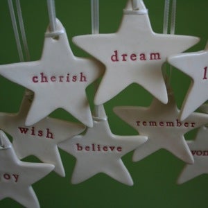 Image of ceramic word star