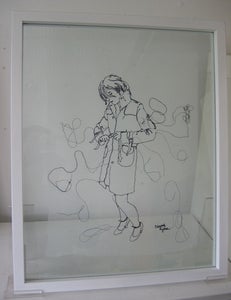 Image of 'TIE YOUR MAC' GLASS PICTURE