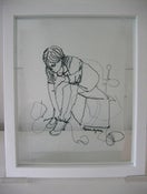Image of 'TIE YOUR SHOES' GLASS PICTURE