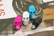 Image of Diamond Skull Earrings