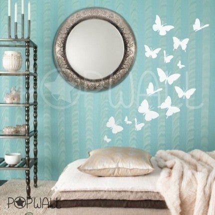 Wall Stickers on Wall Art Sticker Decal   Butterflies Theme   024     Removable Wall