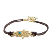 Image of Hamsa Bracelet-Brown
