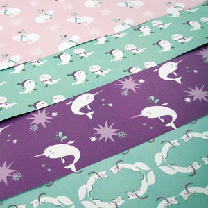 Image of "Arctic Animals" Holiday Gift Wrap Set