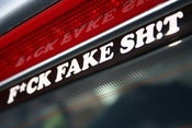 Image of F*CK FAKE SH!T - 6" Vinyl Decal (White)