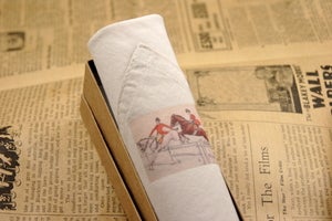 Image of Man's Handkerchief in a Gift Box: Hunting