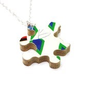 Image of Chiyo Jigsaw Puzzle Piece Necklace 