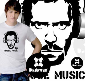 Image of T-shirt House Music stencil style by Dadawan