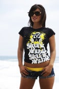 Image of Ladies Splatter Tee | Black