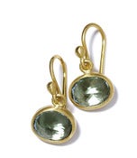 Image of Mini Alex Earring 22K gold & Blue Topaz