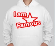 Image of I Am Famous (White & Red Logo)Hoodie